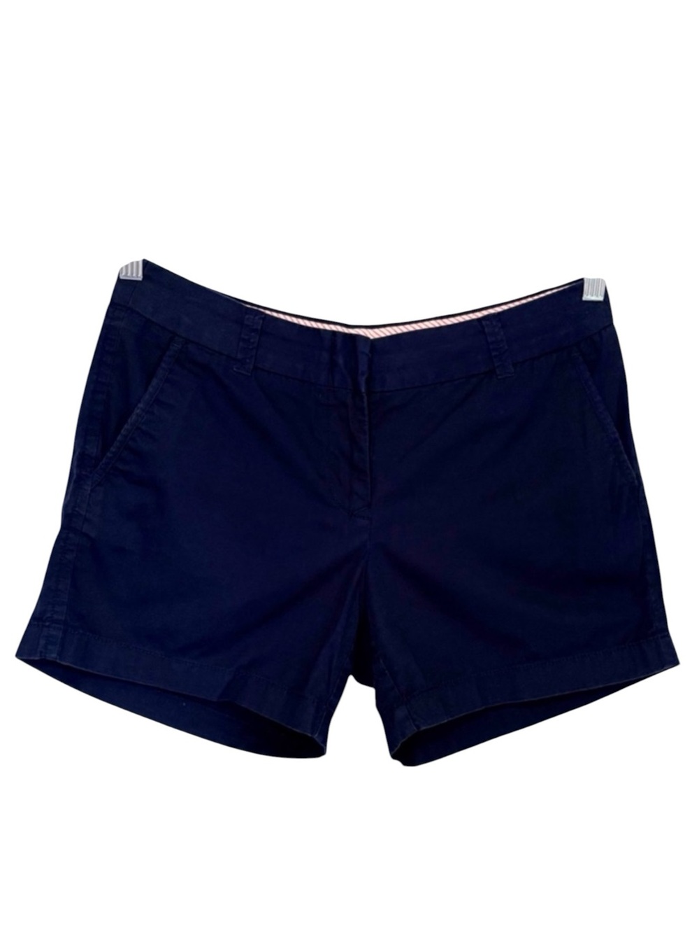 J. CREW Broken-In Chino Shorts Women’s 4 Navy Blue 100% Cotton Classic Preppy